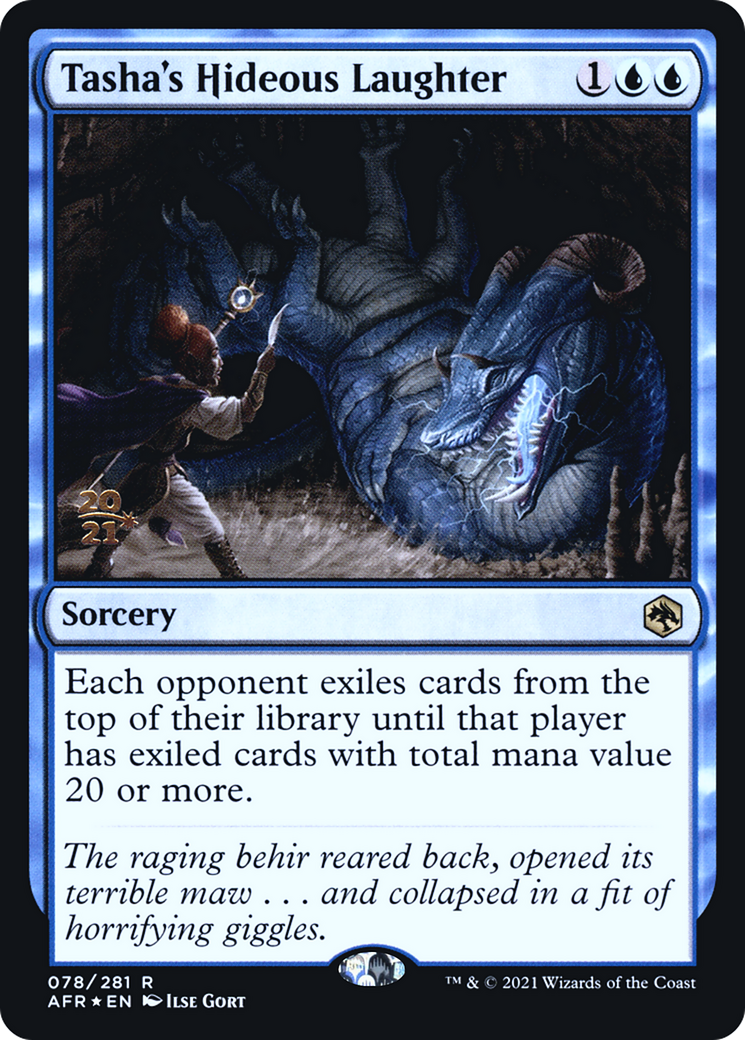 Tasha's Hideous Laughter (PAFR-78S) - Adventures in the Forgotten Realms Promos Foil - Premium MTG Single from Wizards of the Coast - Just $1.70! Shop now at Game Crave Tournament Store