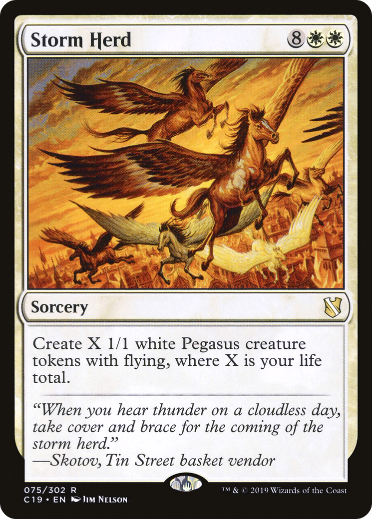 Storm Herd (C19-075) - Commander 2019 - Premium MTG Single from Wizards of the Coast - Just $0.12! Shop now at Game Crave Tournament Store