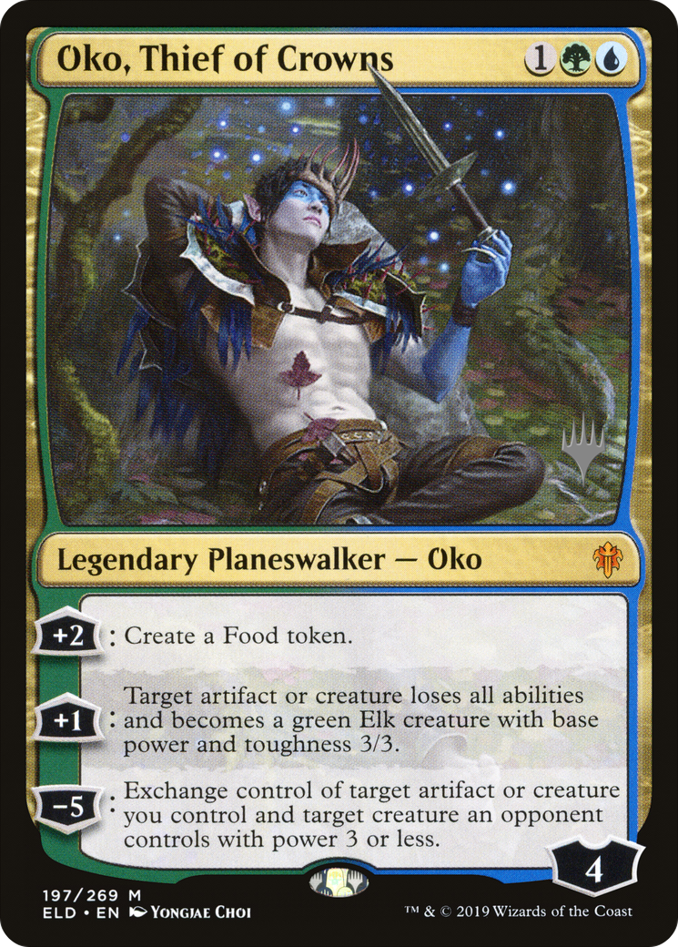 Oko, Thief of Crowns (PELD-197P) - Throne of Eldraine Promos - Premium MTG Single from Wizards of the Coast - Just $3.17! Shop now at Game Crave Tournament Store