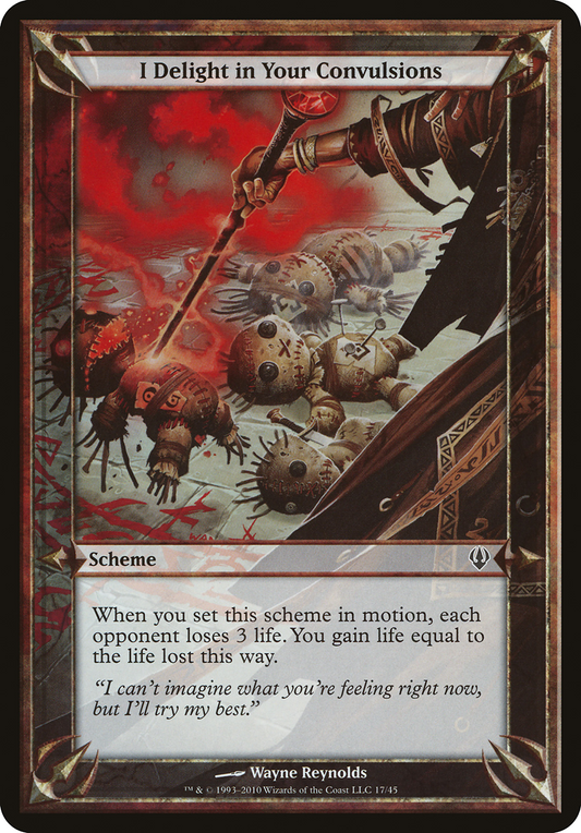 I Delight in Your Convulsions (OARC-17★) - Archenemy Schemes - Premium MTG Single from Wizards of the Coast - Just $0.13! Shop now at Game Crave Tournament Store