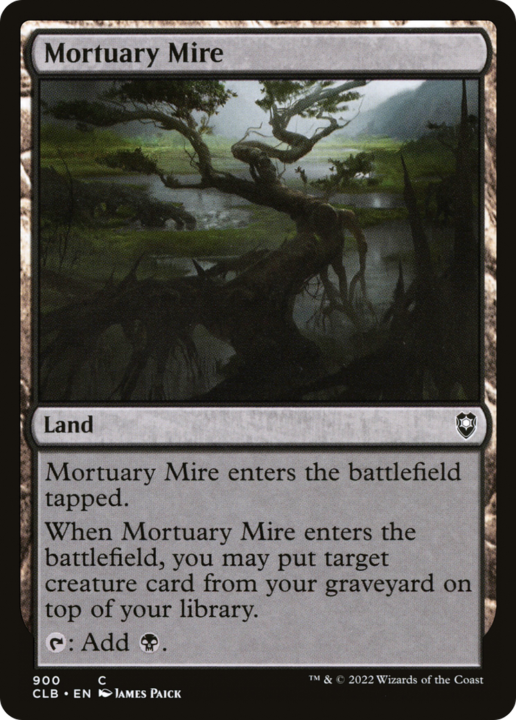 Mortuary Mire (CLB-900) - Commander Legends: Battle for Baldur's Gate - Premium MTG Single from Wizards of the Coast - Just $0.08! Shop now at Game Crave Tournament Store