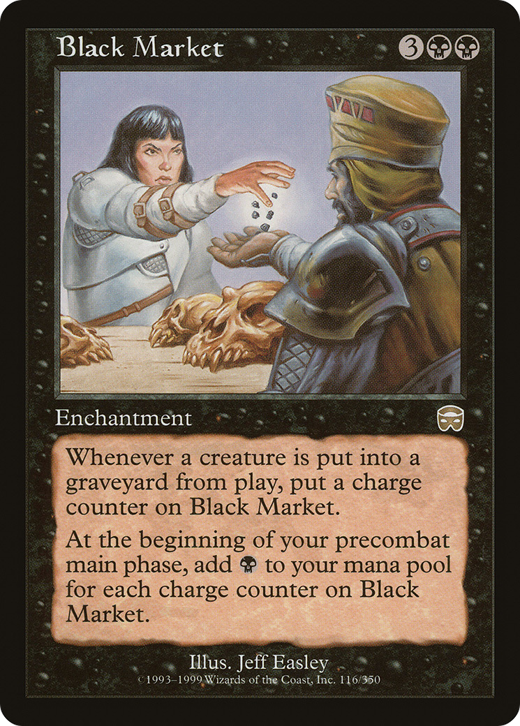 Black Market (MMQ-116) - Mercadian Masques Foil - Premium MTG Single from Wizards of the Coast - Just $23.98! Shop now at Game Crave Tournament Store