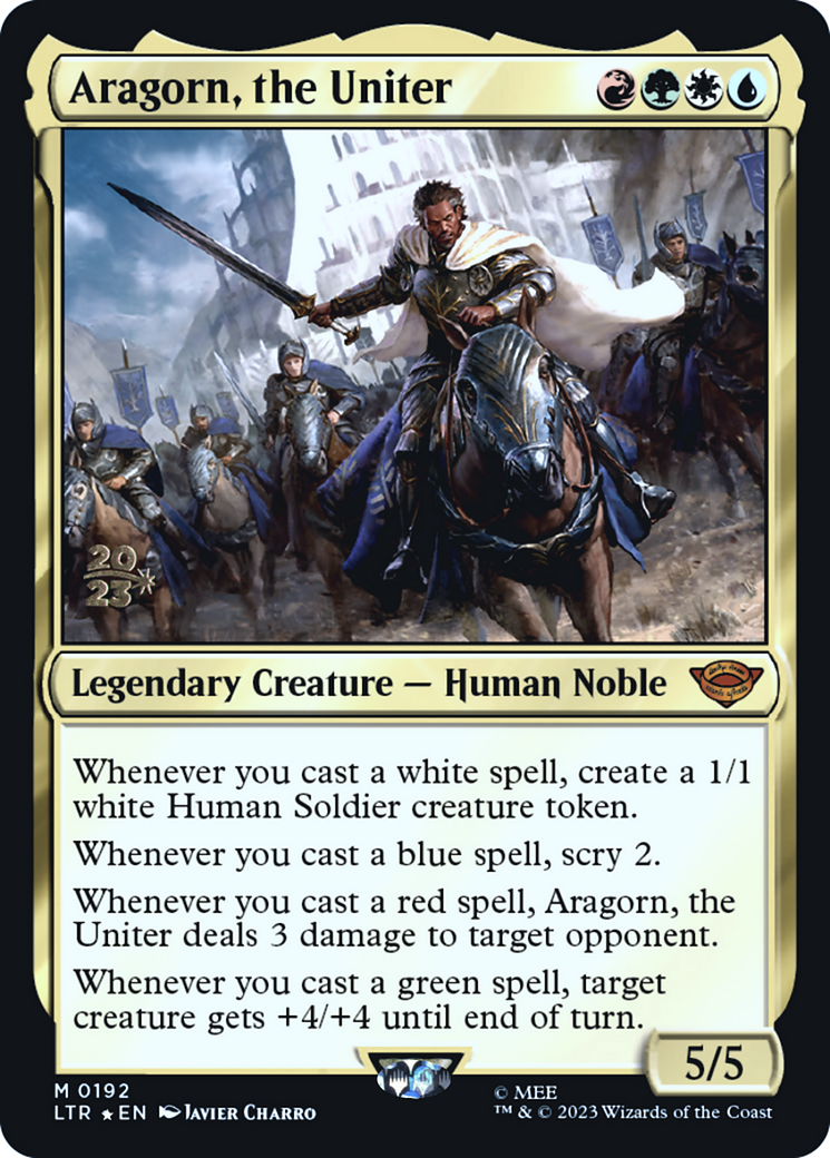 Aragorn, the Uniter (PLTR-192S) - Tales of Middle-earth Promos Foil - Premium MTG Single from Wizards of the Coast - Just $3.90! Shop now at Game Crave Tournament Store