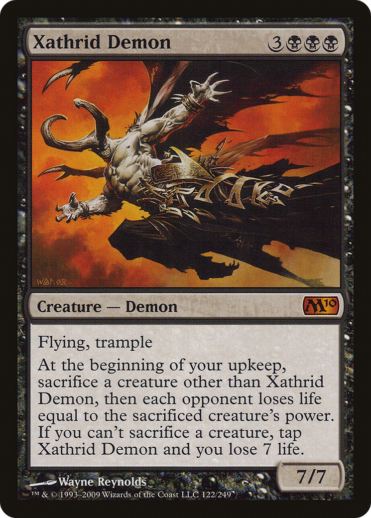 Xathrid Demon (M10-122) - Magic 2010 - Premium MTG Single from Wizards of the Coast - Just $0.19! Shop now at Game Crave Tournament Store