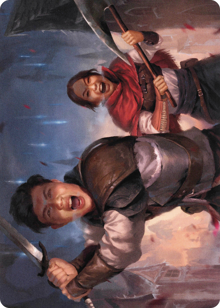 Daybreak Combatants // Daybreak Combatants (AVOW-042) - Crimson Vow Art Series (Borderless) - Premium MTG Single from Wizards of the Coast - Just $0! Shop now at Game Crave Tournament Store