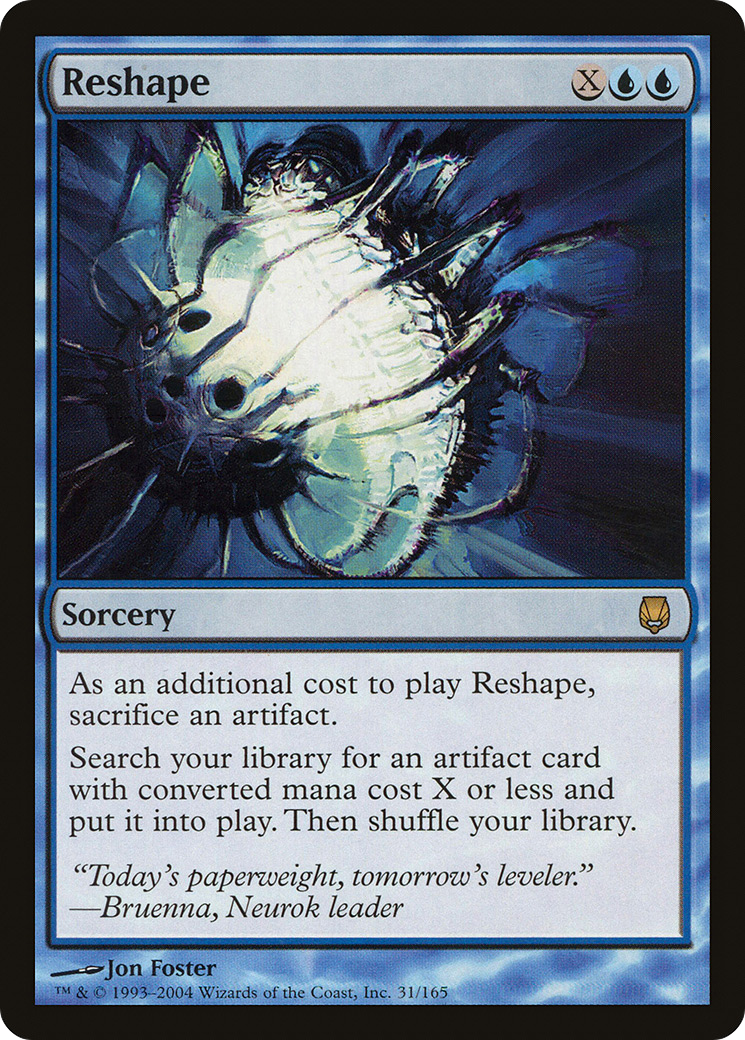 Reshape (DST-031) - Darksteel Foil - Premium MTG Single from Wizards of the Coast - Just $5.17! Shop now at Game Crave Tournament Store