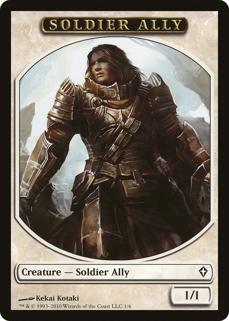 Soldier Ally (TWWK-001) - Worldwake Tokens - Premium MTG Single from Wizards of the Coast - Just $0.08! Shop now at Game Crave Tournament Store