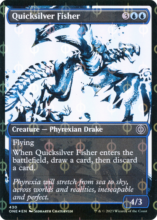 Quicksilver Fisher (ONE-430) - Phyrexia: All Will Be One: (Showcase) Foil - Premium MTG Single from Wizards of the Coast - Just $0.08! Shop now at Game Crave Tournament Store