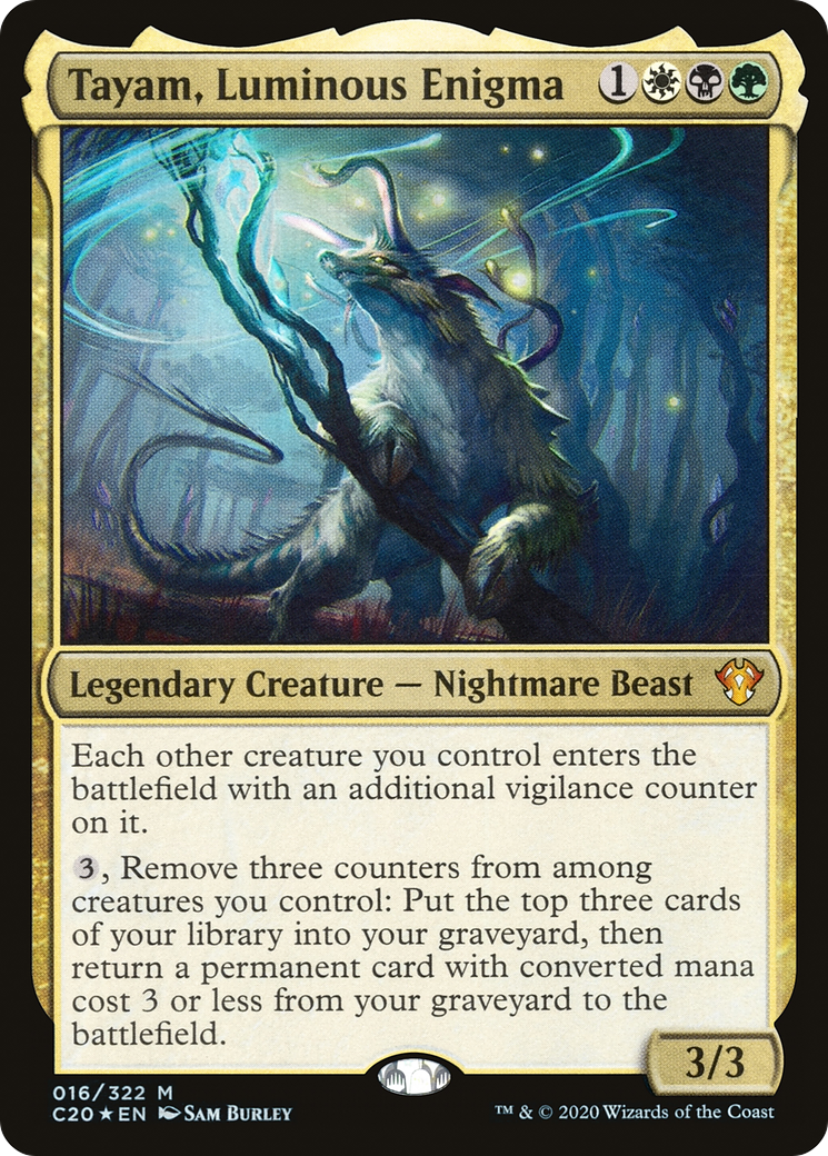 Tayam, Luminous Enigma (C20-016) - Commander 2020 - Premium MTG Single from Wizards of the Coast - Just $0.29! Shop now at Game Crave Tournament Store