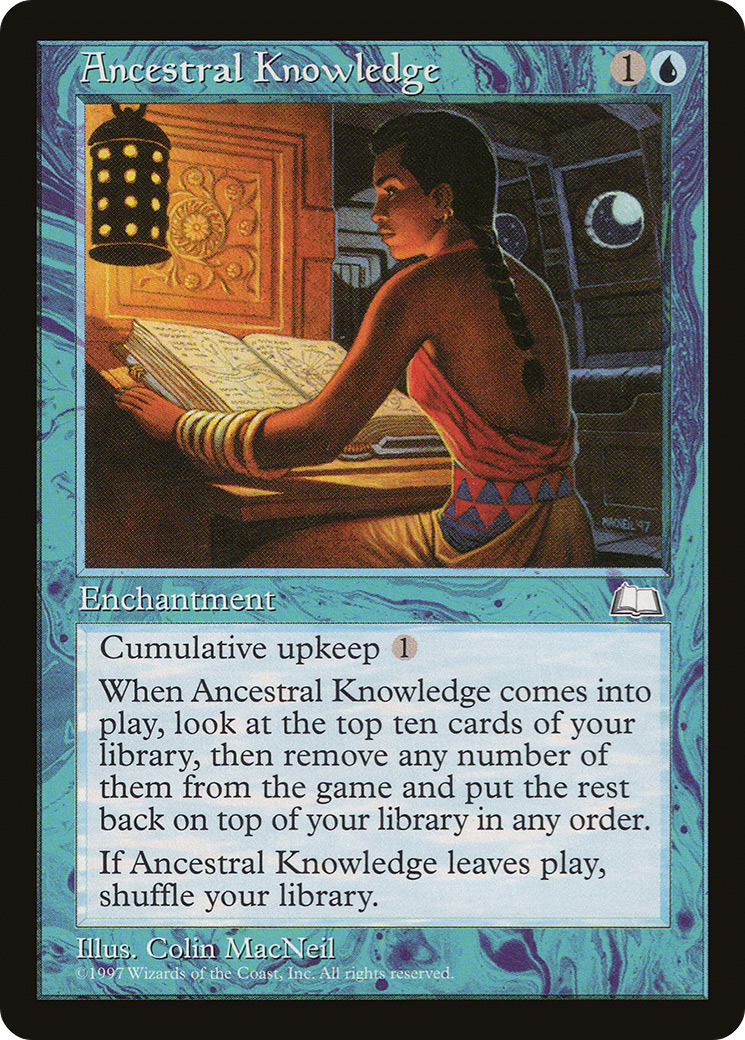 Ancestral Knowledge (WTH-032) - Weatherlight - Premium MTG Single from Wizards of the Coast - Just $2.78! Shop now at Game Crave Tournament Store