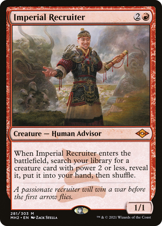 Imperial Recruiter (MH2-281) - Modern Horizons 2 - Premium MTG Single from Wizards of the Coast - Just $2.39! Shop now at Game Crave Tournament Store