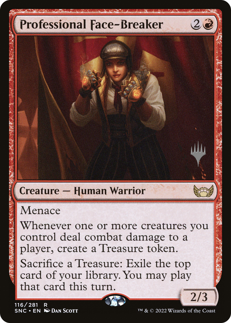 Professional Face-Breaker (PSNC-116P) - Streets of New Capenna Promos - Premium MTG Single from Wizards of the Coast - Just $1.33! Shop now at Game Crave Tournament Store