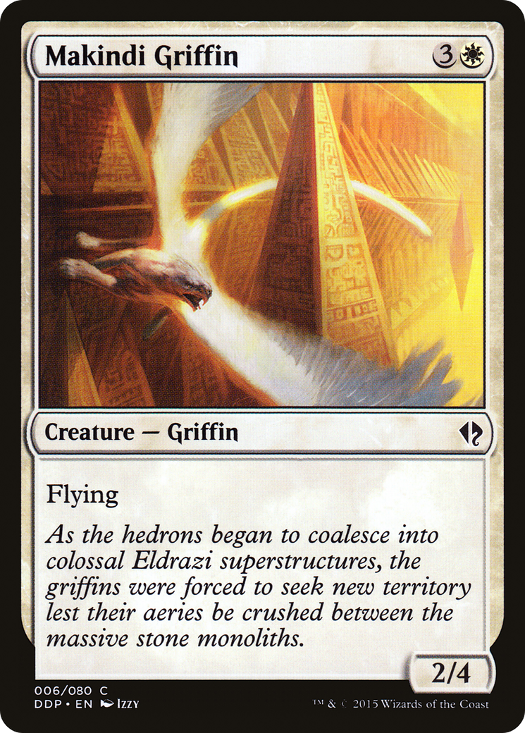 Makindi Griffin (DDP-006) - Duel Decks: Zendikar vs. Eldrazi - Premium MTG Single from Wizards of the Coast - Just $0.10! Shop now at Game Crave Tournament Store