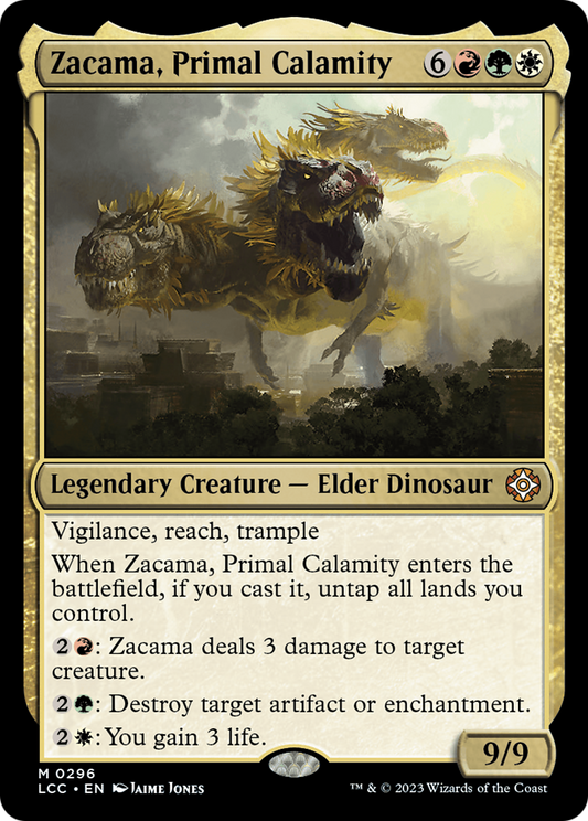 Zacama, Primal Calamity (LCC-296) - The Lost Caverns of Ixalan Commander - Premium MTG Single from Wizards of the Coast - Just $0.17! Shop now at Game Crave Tournament Store