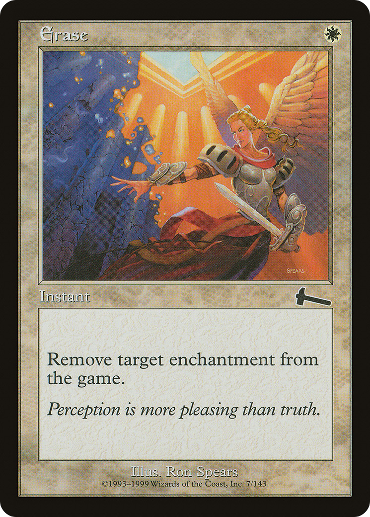 Erase (ULG-007) - Urza's Legacy Foil - Premium MTG Single from Wizards of the Coast - Just $2.98! Shop now at Game Crave Tournament Store