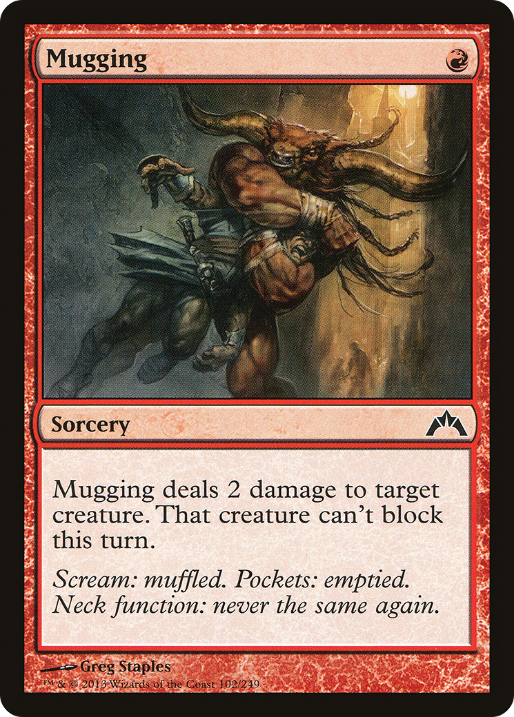 Mugging (GTC-102) - Gatecrash - Premium MTG Single from Wizards of the Coast - Just $0.25! Shop now at Game Crave Tournament Store
