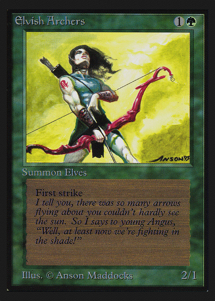 Elvish Archers (CED-192) - Collectors' Edition - Premium MTG Single from Wizards of the Coast - Just $8.31! Shop now at Game Crave Tournament Store