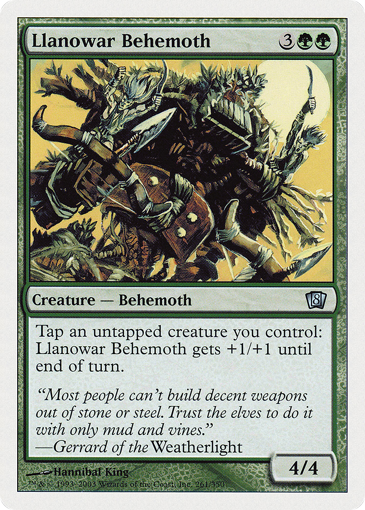 Llanowar Behemoth (8ED-261) - Eighth Edition - Premium MTG Single from Wizards of the Coast - Just $0.26! Shop now at Game Crave Tournament Store
