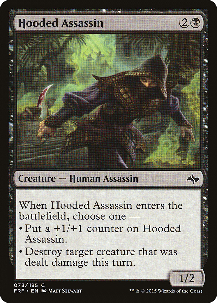 Hooded Assassin (FRF-073) - Fate Reforged - Premium MTG Single from Wizards of the Coast - Just $0.08! Shop now at Game Crave Tournament Store