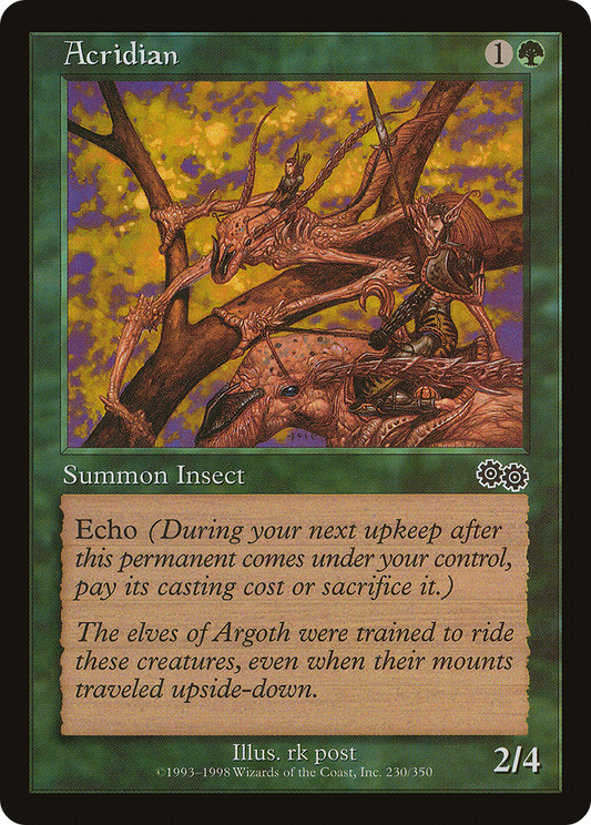 Acridian (USG-230) - Urza's Saga - Premium MTG Single from Wizards of the Coast - Just $0.08! Shop now at Game Crave Tournament Store