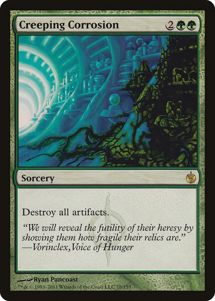 Creeping Corrosion (MBS-078) - Mirrodin Besieged Foil - Premium MTG Single from Wizards of the Coast - Just $2.68! Shop now at Game Crave Tournament Store