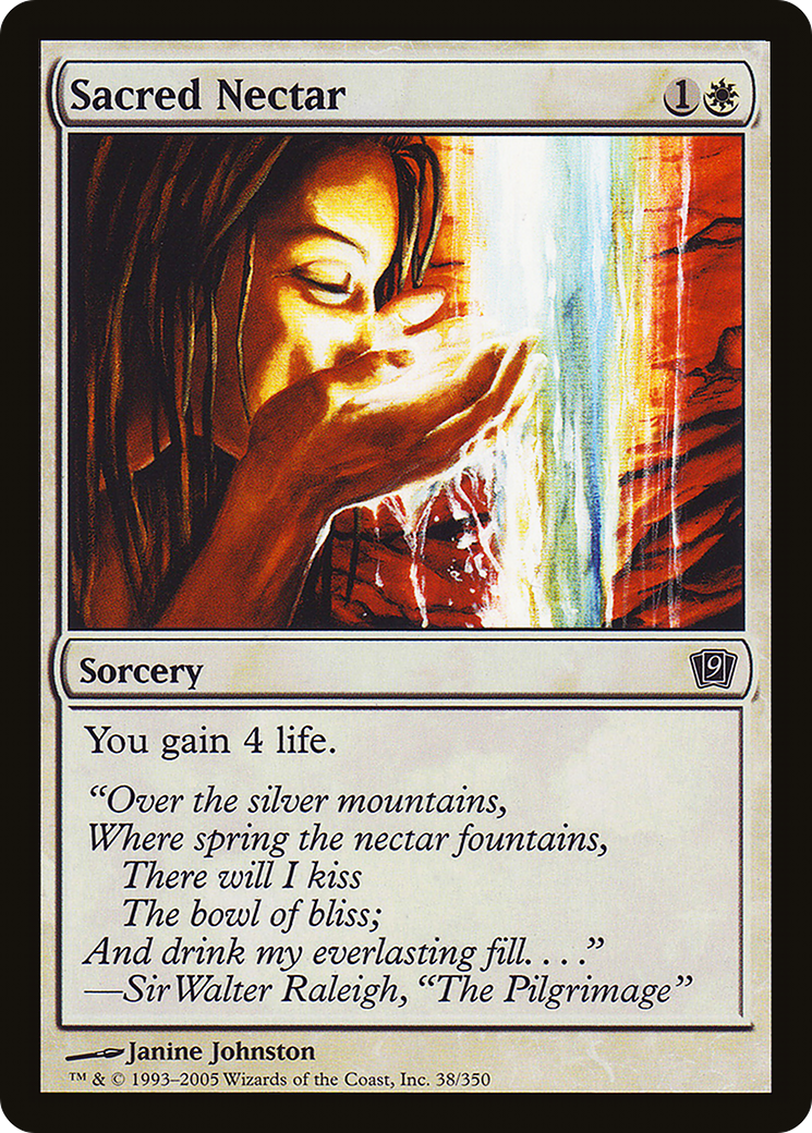 Sacred Nectar (9ED-38★) - Ninth Edition Foil - Premium MTG Single from Wizards of the Coast - Just $0.08! Shop now at Game Crave Tournament Store