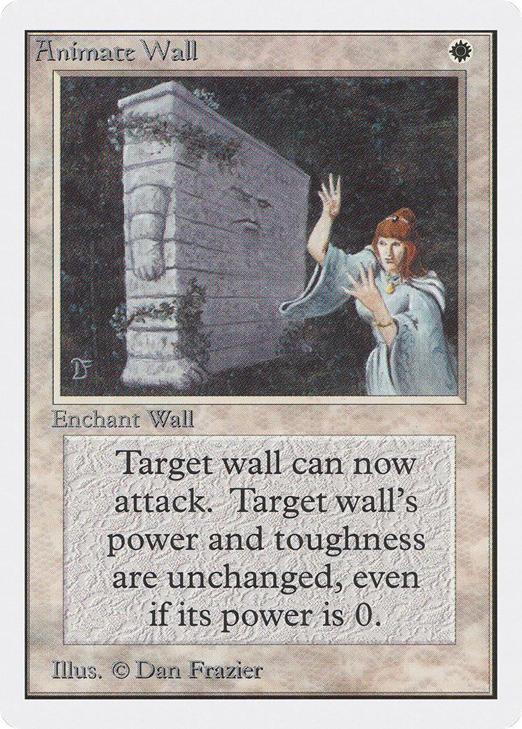 Animate Wall (2ED-001) - Unlimited Edition - Premium MTG Single from Wizards of the Coast - Just $5.76! Shop now at Game Crave Tournament Store