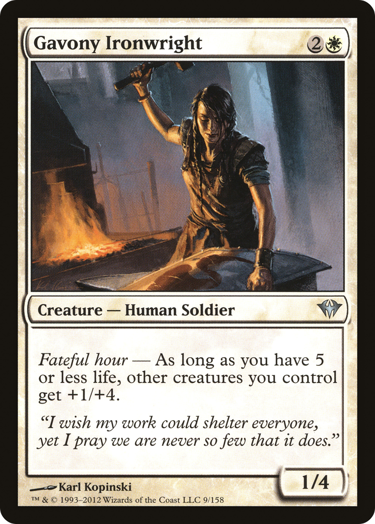 Gavony Ironwright (DKA-009) - Dark Ascension - Premium MTG Single from Wizards of the Coast - Just $0.08! Shop now at Game Crave Tournament Store