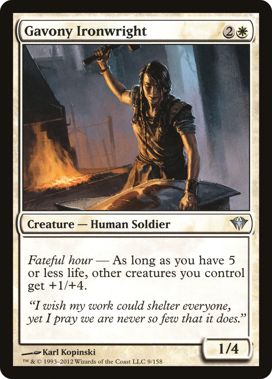 Gavony Ironwright (DKA-009) - Dark Ascension - Premium MTG Single from Wizards of the Coast - Just $0.08! Shop now at Game Crave Tournament Store