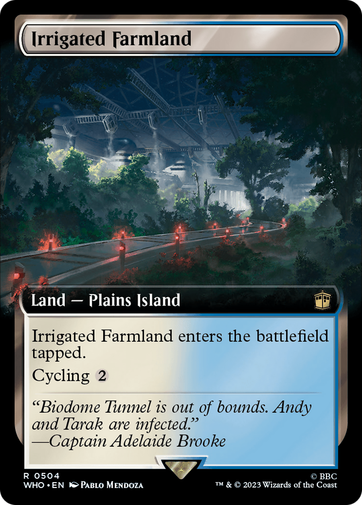Irrigated Farmland (WHO-504) - Doctor Who: (Extended Art) Foil - Premium MTG Single from Wizards of the Coast - Just $0.09! Shop now at Game Crave Tournament Store