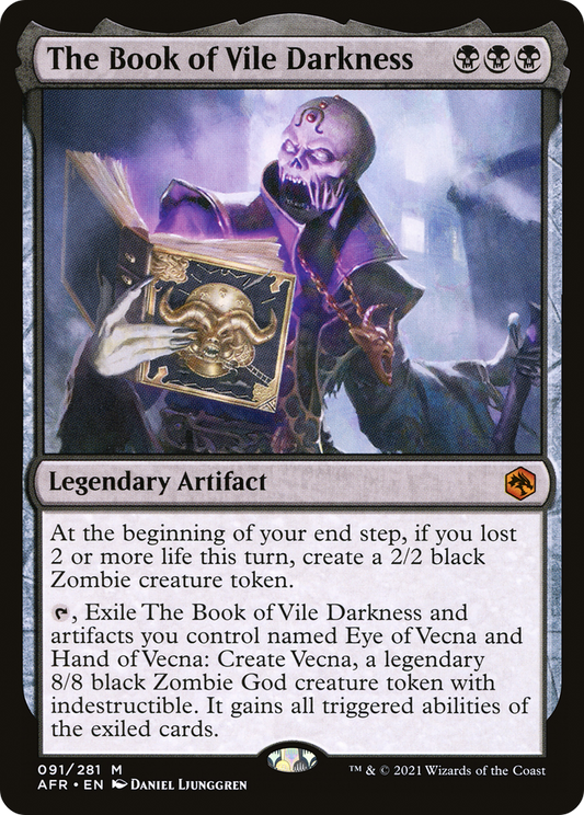 The Book of Vile Darkness (AFR-091) - Adventures in the Forgotten Realms - Premium MTG Single from Wizards of the Coast - Just $0.31! Shop now at Game Crave Tournament Store
