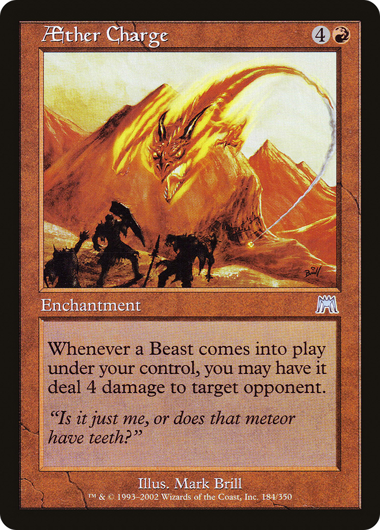Aether Charge (ONS-184) - Onslaught - Premium MTG Single from Wizards of the Coast - Just $0.08! Shop now at Game Crave Tournament Store