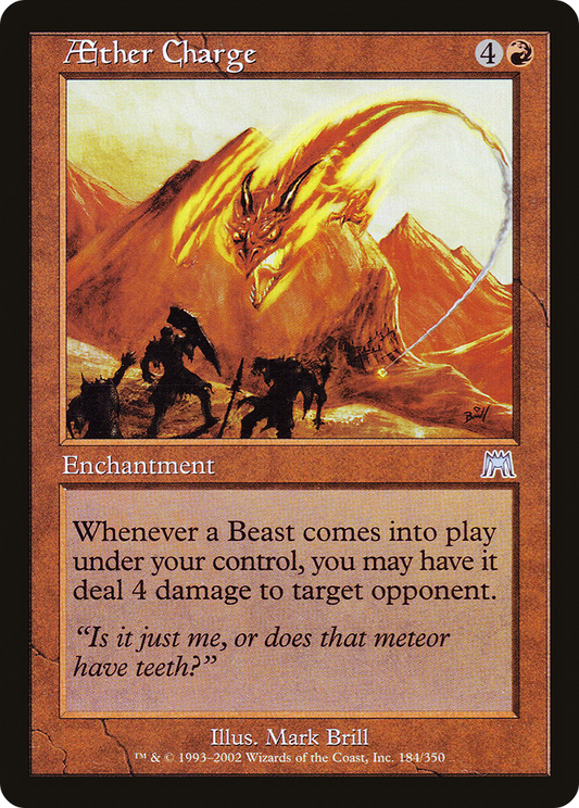 Aether Charge (ONS-184) - Onslaught Foil - Premium MTG Single from Wizards of the Coast - Just $0.43! Shop now at Game Crave Tournament Store
