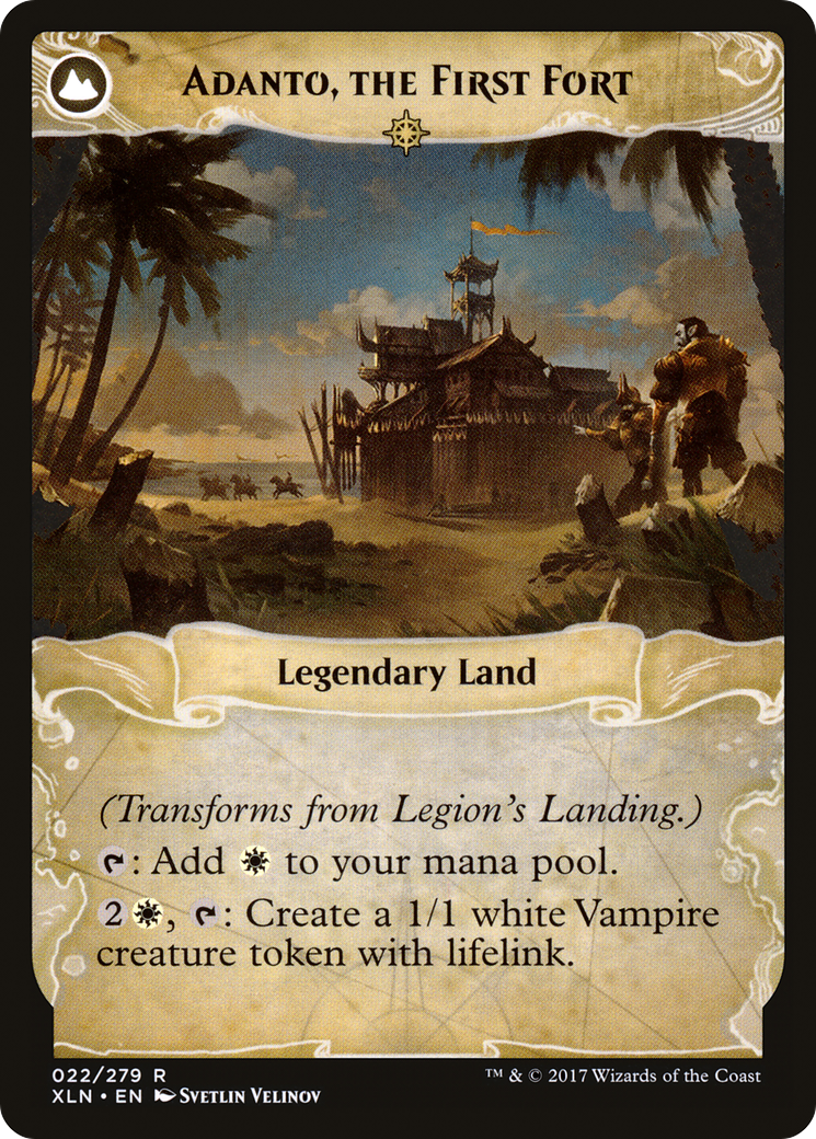 Legion's Landing // Adanto, the First Fort (XLN-022) - Ixalan: (compasslanddfc) - Premium MTG Single from Wizards of the Coast - Just $0.69! Shop now at Game Crave Tournament Store