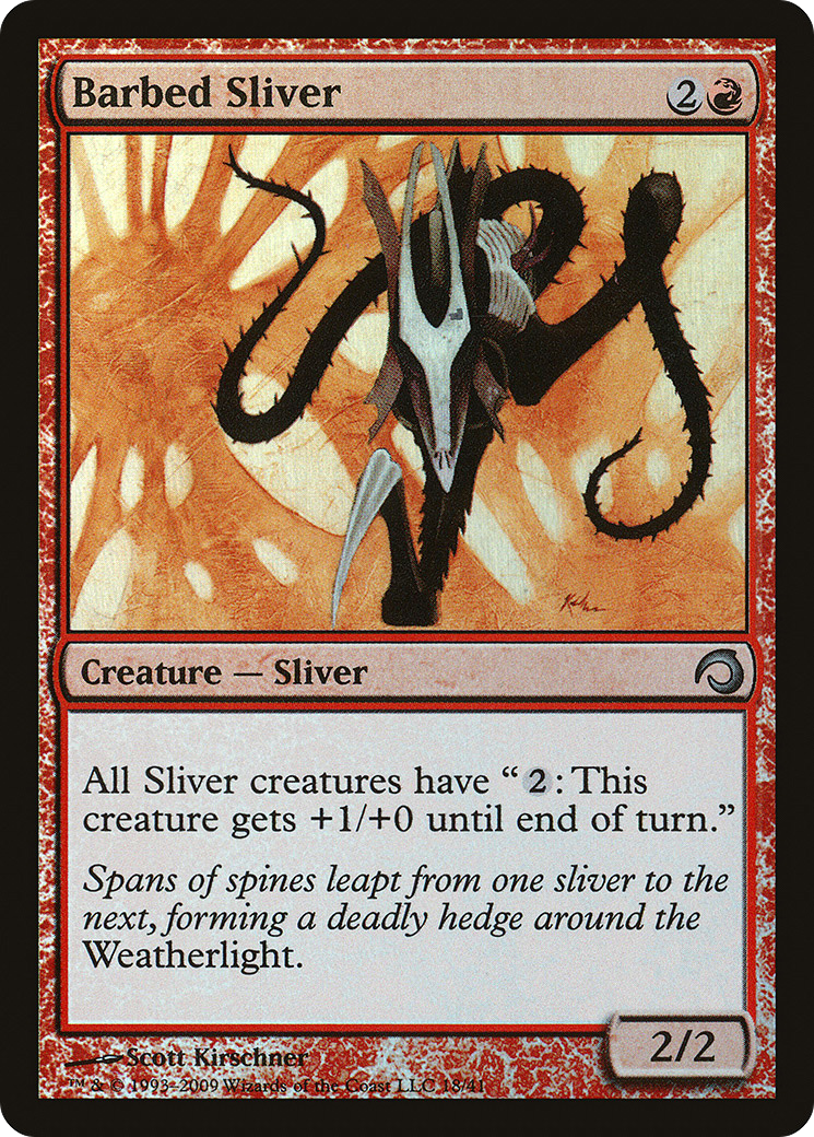 Barbed Sliver (H09-018) - Premium Deck Series: Slivers Foil - Premium MTG Single from Wizards of the Coast - Just $0.08! Shop now at Game Crave Tournament Store