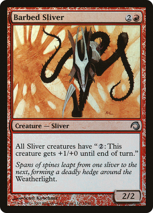 Barbed Sliver (H09-018) - Premium Deck Series: Slivers Foil - Premium MTG Single from Wizards of the Coast - Just $0.08! Shop now at Game Crave Tournament Store
