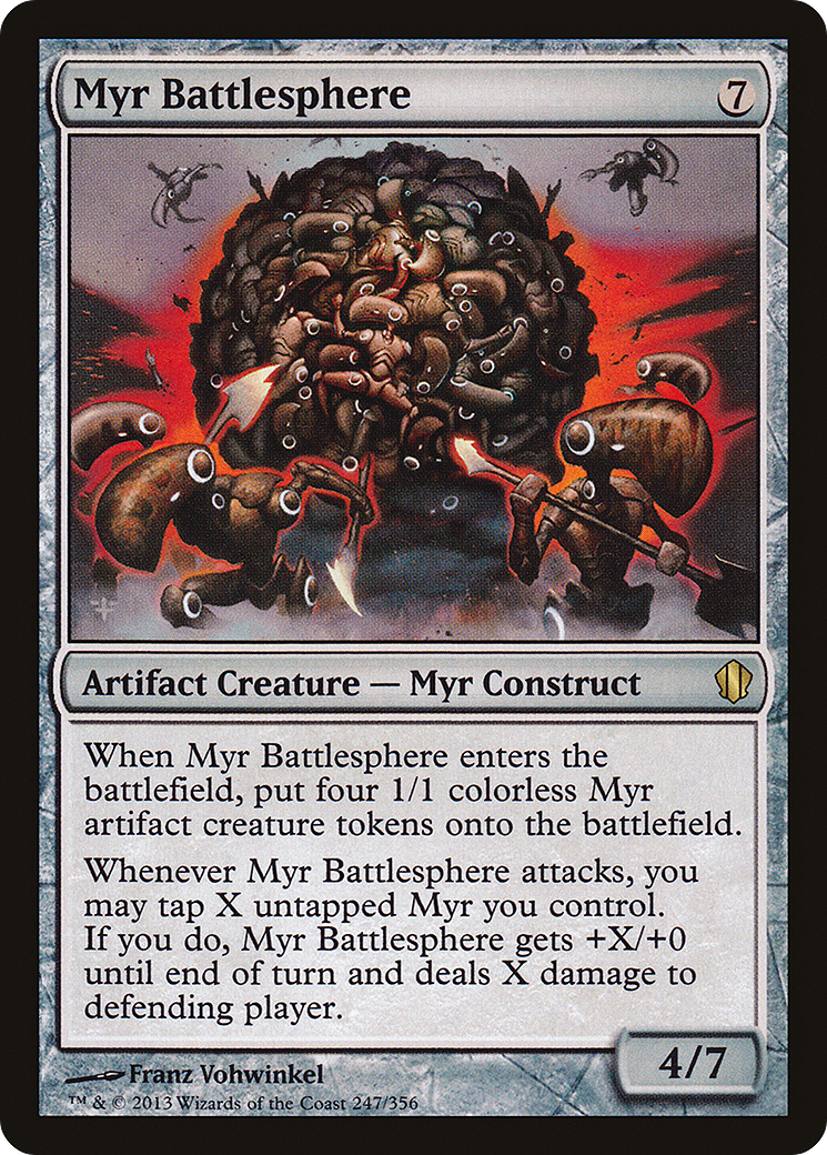 Myr Battlesphere (C13-247) - Commander 2013 - Premium MTG Single from Wizards of the Coast - Just $0.08! Shop now at Game Crave Tournament Store