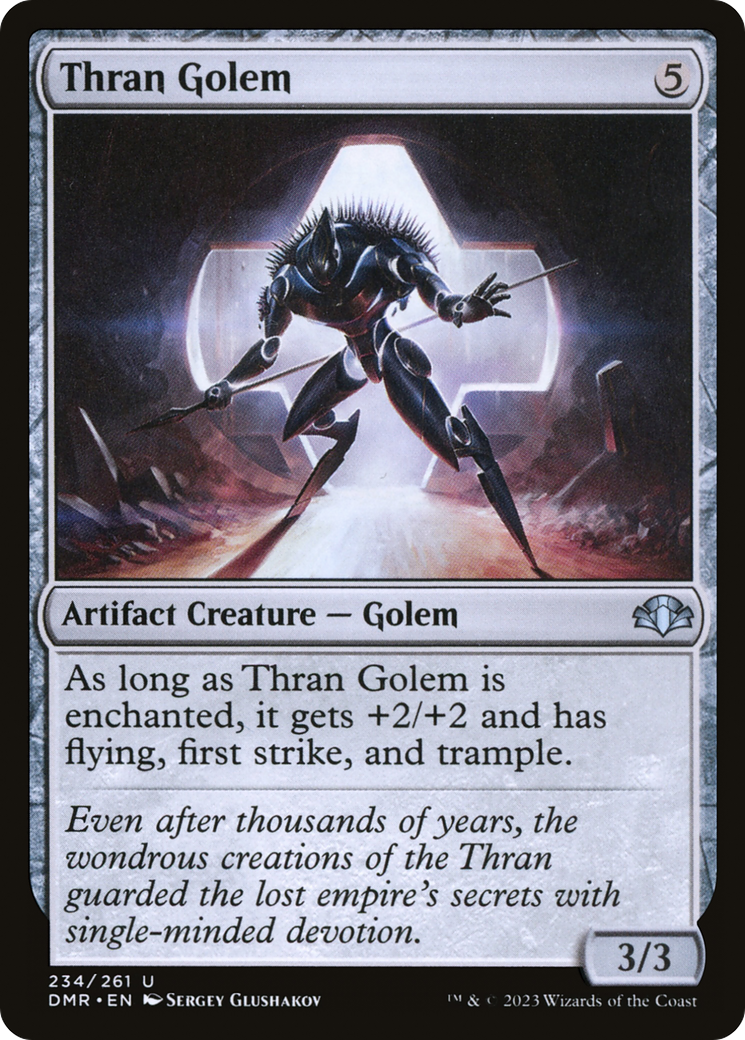Thran Golem (DMR-234) - Dominaria Remastered - Premium MTG Single from Wizards of the Coast - Just $0.08! Shop now at Game Crave Tournament Store