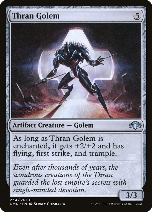 Thran Golem (DMR-234) - Dominaria Remastered - Premium MTG Single from Wizards of the Coast - Just $0.08! Shop now at Game Crave Tournament Store