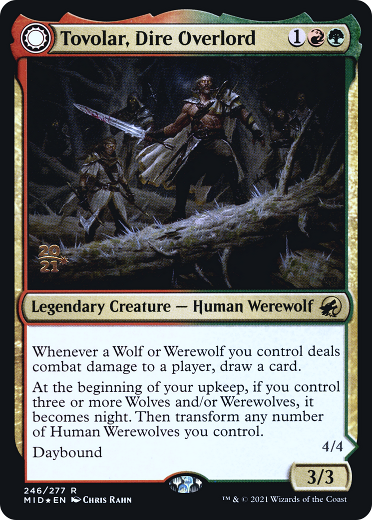 Tovolar, Dire Overlord // Tovolar, the Midnight Scourge (PMID-246S) - Innistrad: Midnight Hunt Promos: (Double Faced Transform) Foil - Premium MTG Single from Wizards of the Coast - Just $1.16! Shop now at Game Crave Tournament Store