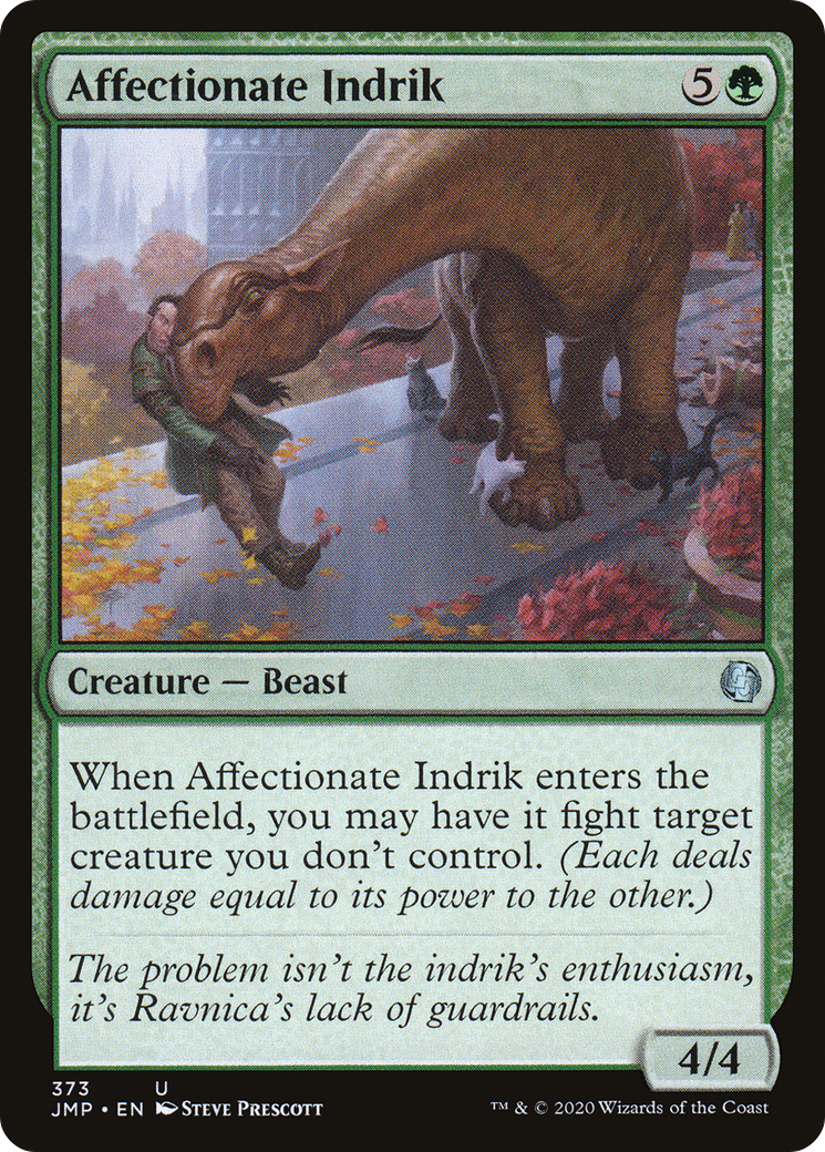 Affectionate Indrik (JMP-373) - Jumpstart - Premium MTG Single from Wizards of the Coast - Just $0.25! Shop now at Game Crave Tournament Store