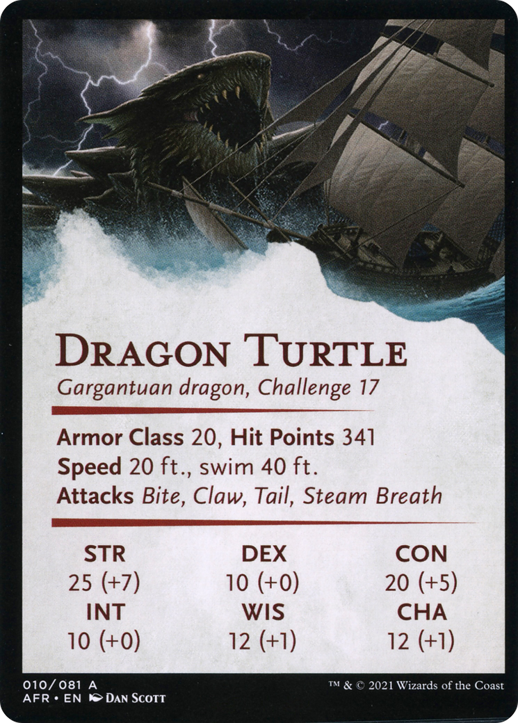 Dragon Turtle // Dragon Turtle (AAFR-010) - Adventures in the Forgotten Realms Art Series (Borderless) Foil - Premium MTG Single from Wizards of the Coast - Just $0! Shop now at Game Crave Tournament Store