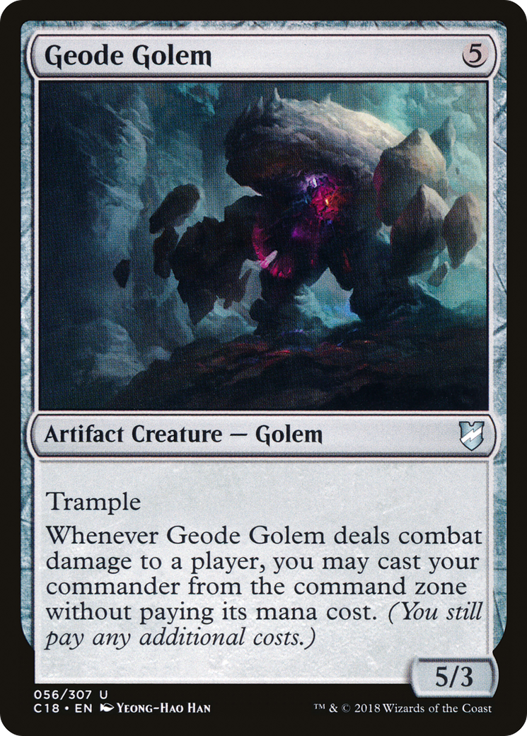 Geode Golem (C18-056) - Commander 2018 - Premium MTG Single from Wizards of the Coast - Just $0.25! Shop now at Game Crave Tournament Store