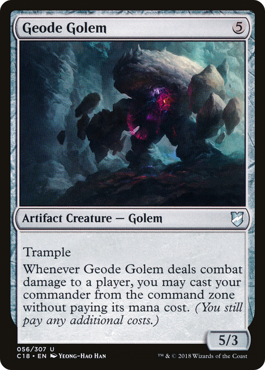 Geode Golem (C18-056) - Commander 2018 - Premium MTG Single from Wizards of the Coast - Just $0.25! Shop now at Game Crave Tournament Store