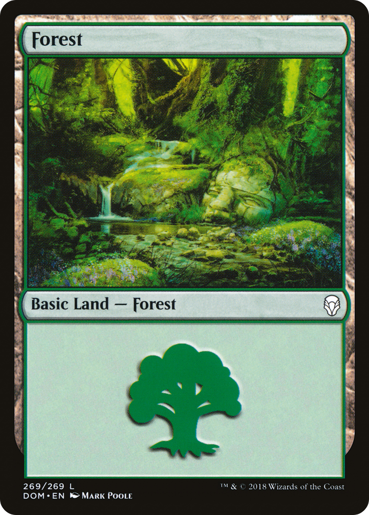 Forest (DOM-269) - Dominaria - Premium MTG Single from Wizards of the Coast - Just $0.25! Shop now at Game Crave Tournament Store