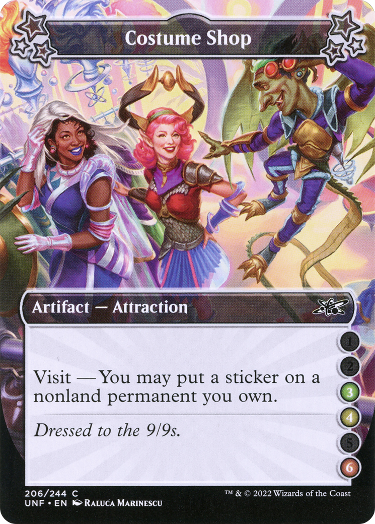 Costume Shop (UNF-206D) - Unfinity - Premium MTG Single from Wizards of the Coast - Just $0.25! Shop now at Game Crave Tournament Store