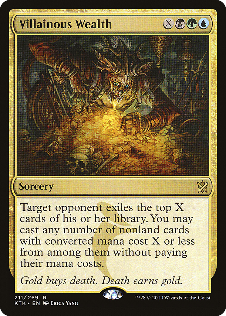 Villainous Wealth (KTK-211) - Khans of Tarkir Foil - Premium MTG Single from Wizards of the Coast - Just $3.90! Shop now at Game Crave Tournament Store