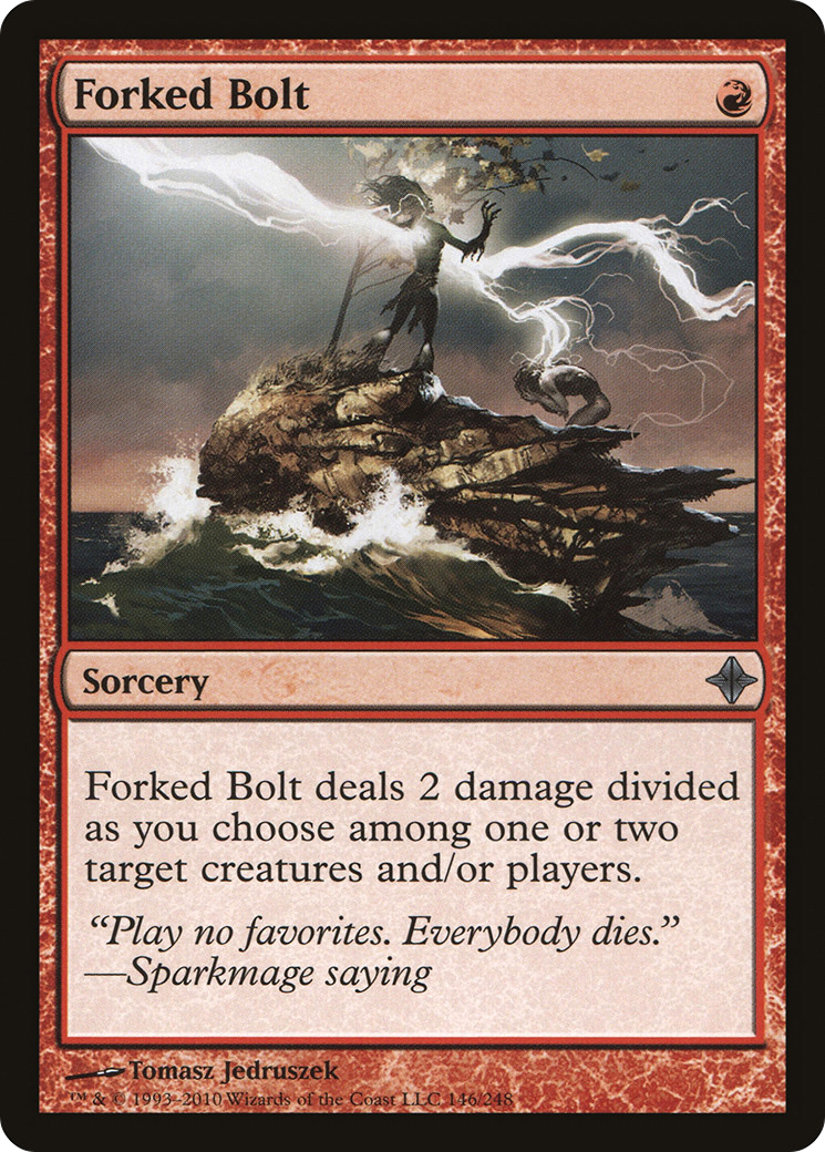 Forked Bolt (ROE-146) - Rise of the Eldrazi - Premium MTG Single from Wizards of the Coast - Just $0.08! Shop now at Game Crave Tournament Store