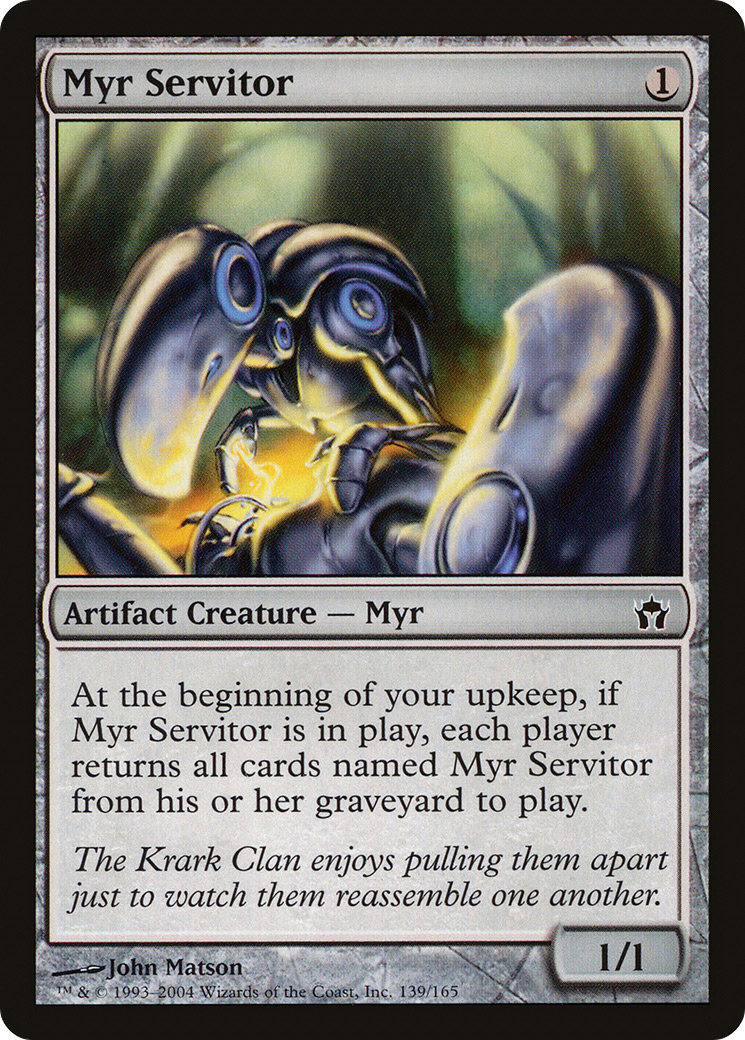 Myr Servitor (5DN-139) - Fifth Dawn Foil - Premium MTG Single from Wizards of the Coast - Just $0.41! Shop now at Game Crave Tournament Store
