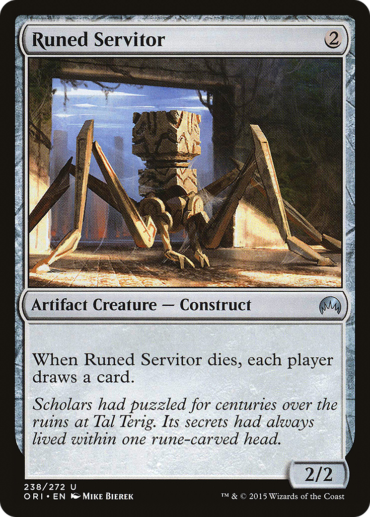 Runed Servitor (ORI-238) - Magic Origins Foil - Premium MTG Single from Wizards of the Coast - Just $0.08! Shop now at Game Crave Tournament Store